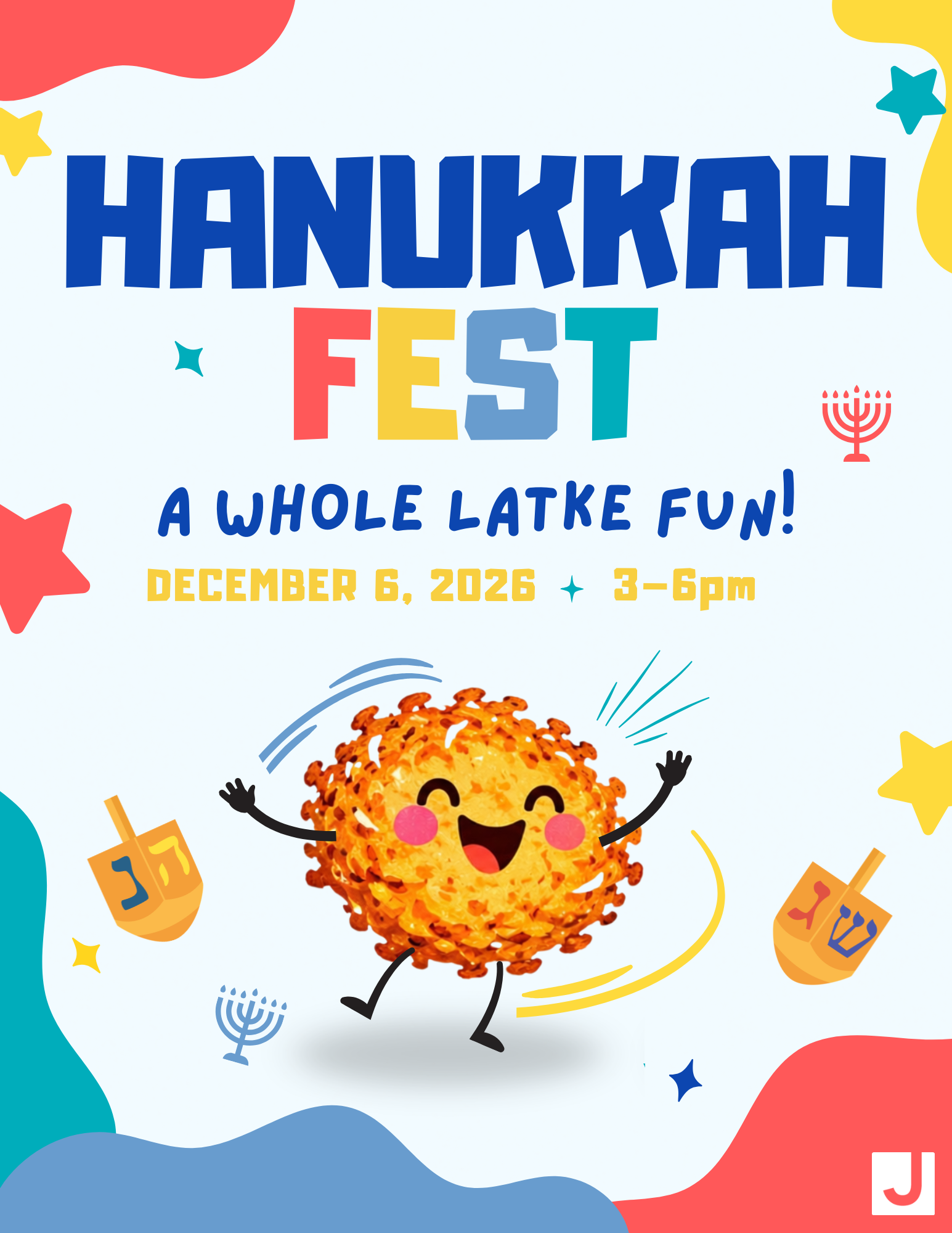 Hanukkah Fest at the Gordon JCC, December 6, 2026