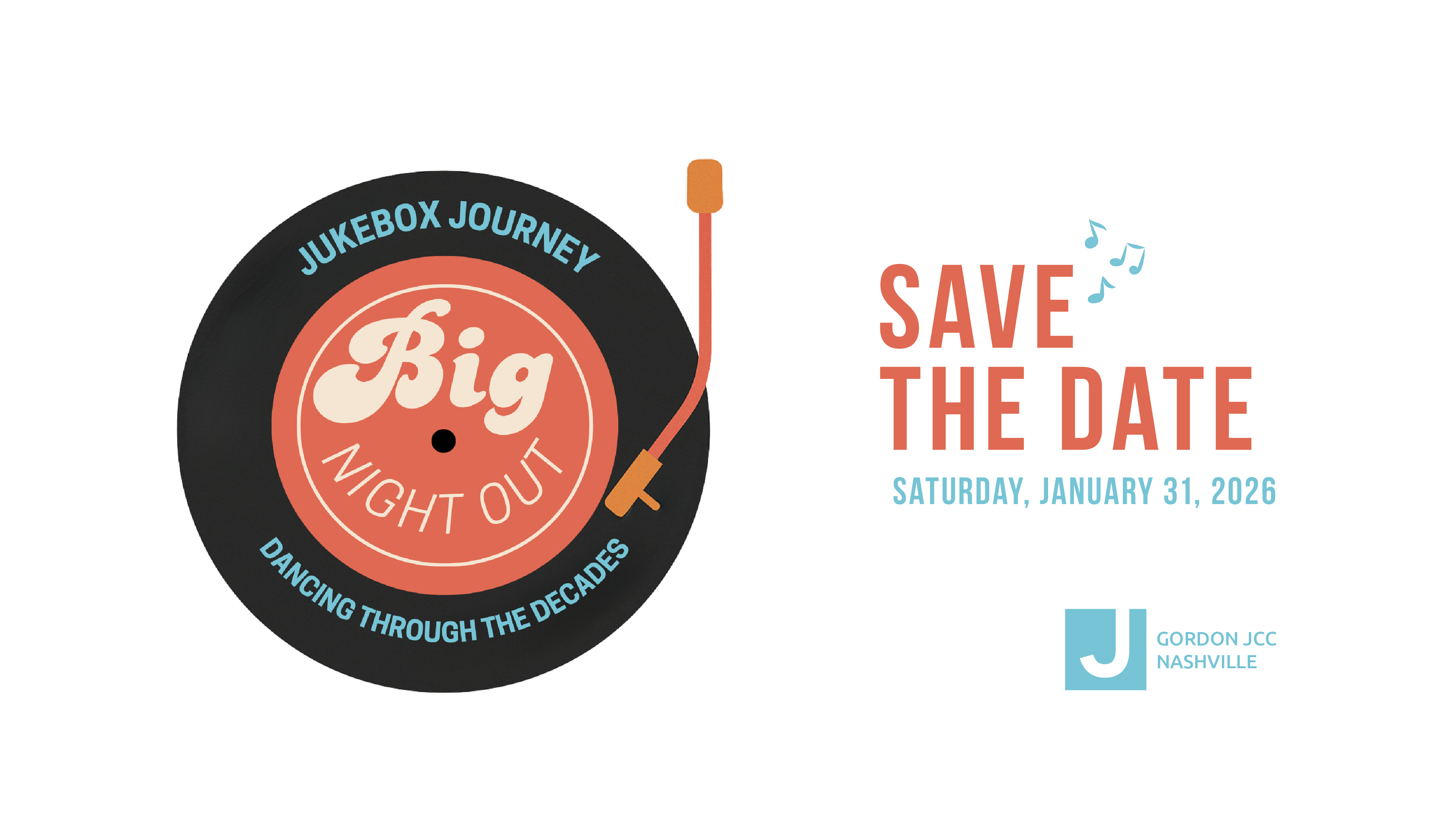 Big Night Out jukebox theme save the date