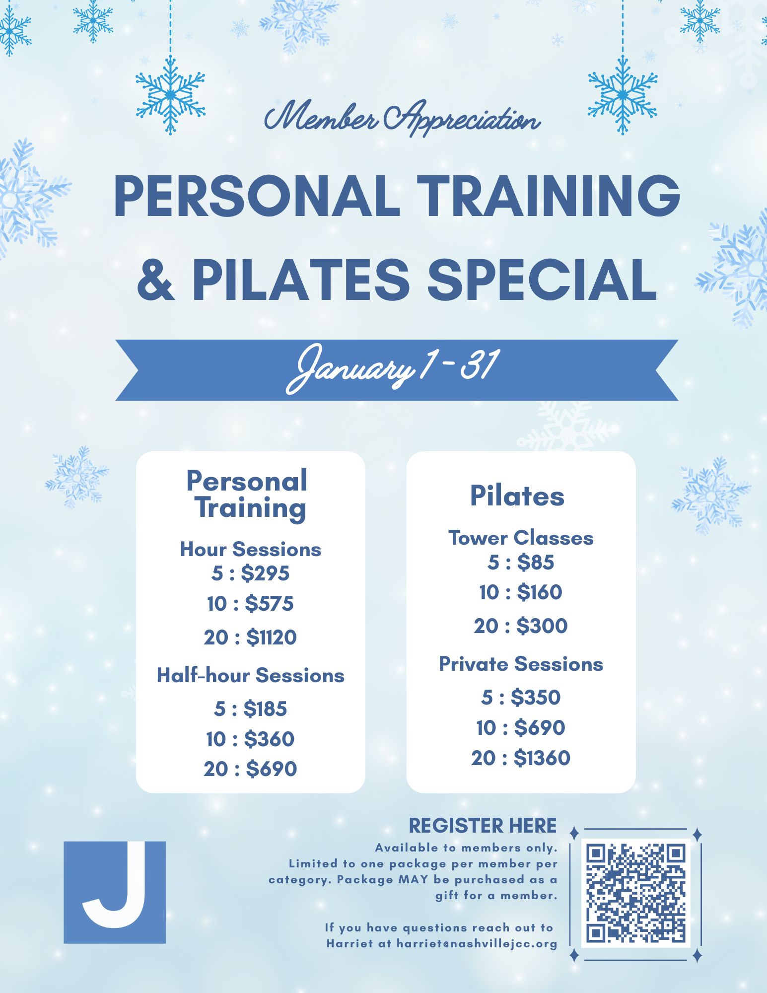 January Fitness Specials