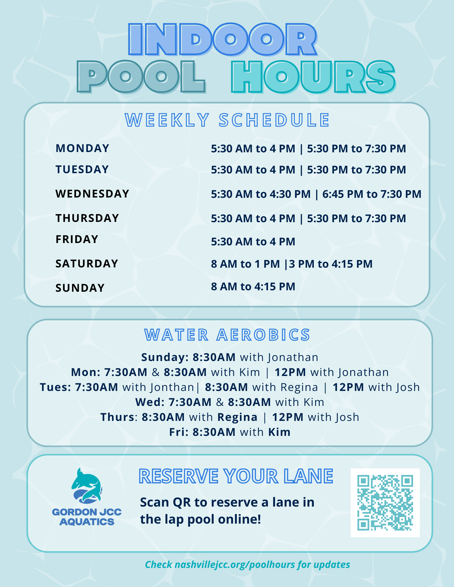 Gordon JCC Nashville - Hours & Location